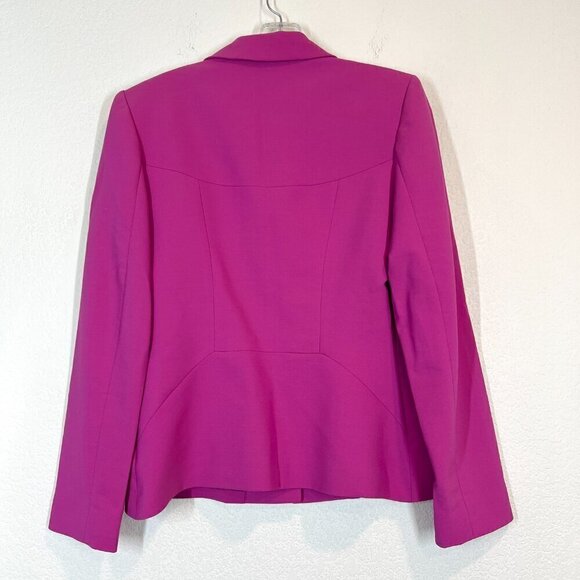 Vintage Pink Blazer Tailored Jacket Purple Office to Evening France - Picture 3 of 8